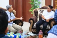 Bupati Padang Pariaman, John Kenedy Azis menerima kunjungan audiensi dari PLN Indonesia Power di Kantor Bupati, Kamis (5/2/2026). (Foto: Kominfo Padang Pariaman)