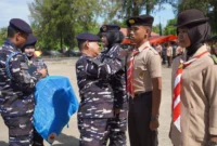 Pembukaan Persami Korps KKRI Gelombang IV Triwulan I Tahun 2026 di Pantai Air Manis, Kecamatan Padang Selatan, Sabtu (7/1/2026). (Foto: Diskominfo Padang)