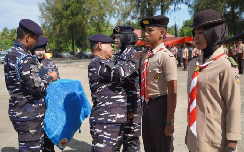 Pembukaan Persami Korps KKRI Gelombang IV Triwulan I Tahun 2026 di Pantai Air Manis, Kecamatan Padang Selatan, Sabtu (7/1/2026). (Foto: Diskominfo Padang)