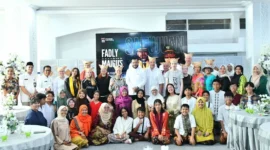 Wali Kota Padang Fadly Amran menerima audiensi rombongan YARI dan delegasi Uimaharju School Finlandia di Kediaman Resmi Wali Kota Padang, Jumat (6/2/2026). (Foto: Prokopim Padang)