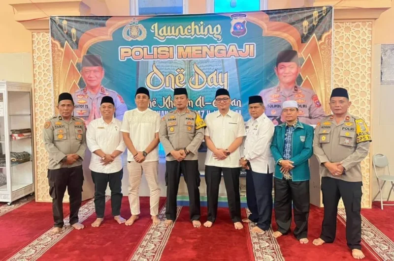 Polres Pasbar resmi meluncurkan program kerohanian Polisi Mengaji: One Day One Khatam Al-Qur’an untuk mengisi Ramadan 1447 Hijriah/2026 Masehi. (Foto: Diskominfo Pasbar)