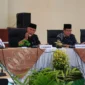 Gubernur Sumbar Mahyeldi memimpin rapat koordinasi bersama Pemko Payakumbuh di Aula Josrizal Zain, Kantor Wali Kota Payakumbuh, Rabu (25/2/2026). (Foto: ADPSB) 