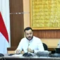 Wali Kota Padang Fadly Amran saat Rapat Koordinasi bersama Kepala Dispora Provinsi Sumbar, Mahdianur Musa di Istana Gubernur Sumbar, Jumat (27/2/2026). (Foto: Prokopim Padang)