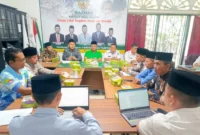 Musyawarah penetapan fatwa besaran zakat fitrah dan fidyah 1447 H di Kantor Baznas Padang Pariaman. (Foto: Ist)