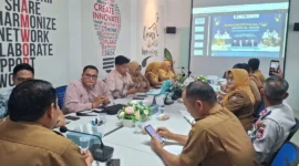 Rapat persiapan Ramadan Halal Fest 2026 di Balai Kota Padang, Selasa (3/2/2026). (Foto: Diskominfo Padang)