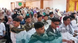 Sebanyak 30 siswa SMAN 2 Padang Panjang mengikuti Wisuda Tahfiz Al-Qur’an di Gedung M. Sjafei, Rabu (11/2/2026). (Foto: Kominfo Padang Panjang)