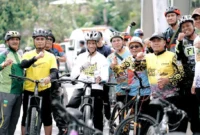Wakil Bupati Solsel, Yulian Efi saat kegiatan Sarantau Sasurambi Balimau Season V, Sabtu (14/2/2026). (Foto: Humas Pemkab Solsel)