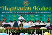 Presiden Prabowo Subianto saat menghadiri Mujahadah Kubro Satu Abad NU di Stadion Gajayana, Kota Malang, Jawa Timur, Minggu (8/2/2026). (Foto: BPMI Setpres)