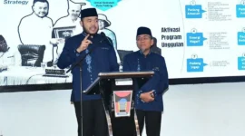 Refleksi satu tahun kepemimpinan Wali Kota dan Wakil Wali Kota Padang di Bagindo Aziz Chan Youth Center, Jumat (20/2/2026). 