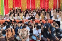 Sosialisasi dan skrining pencegahan kekerasan terhadap anak di lingkungan sekolah pada Rabu (25/2). (Foto: Diskominfo Pasbar)