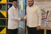 Wali Kota Padang Fadly Amran menemui Menteri Sosial RI, Saifullah Yusuf di Kantor Kementerian Sosial RI, Senin (23/2/2026). (Foto: Prokopim Padang)