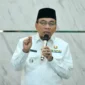 Wakil Wali Kota Padang Maigus Nasir saat menghadiri Pembinaan dan Penguatan Kepengurusan Masjid se-Kota Padang di Aula Kantor Kemenag Padang, Rabu (11/2/2026). 