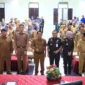 Bupati Padang Pariaman, John Kenedy Azis membuka sosialisasi Perbup Nomor 37 Tahun 2025 tentang Standar Harga Satuan di Hall IKK, Selasa (3/3). (Foto: Diskominfo Padang Pariaman)