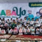 LAZIS MUM Padang kembali menggelar program Babayo XI bersama 500 anak yatim, dhuafa, penyandang disabilitas, dan santri penghafal Al-Qur’an berbelanja kebutuhan Lebaran. (Foto: Ist)