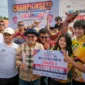 Kuda Queen Mentari milik Bupati Tanah Datar Eka Putra meraih juara I pada race ke-12 dalam Pacu Kuda Padang Pariaman 2026, Sabtu (28/3/2026). (Foto: Prokopim Tanah Datar)