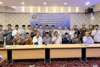 Penyusunan modul pengendalian ekosistem ekonomi haji 2026. (Foto: Kemenhaj)