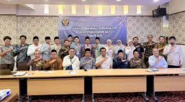 Penyusunan modul pengendalian ekosistem ekonomi haji 2026. (Foto: Kemenhaj)