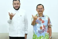 Wali Kota Padang, Fadly Amran bersama Kakanwil Kemenkum Sumbar, Alpius Sarumaha di Kediaman Resmi Wali Kota, Jumat (27/3/2026). (Foto: Prokopim Padang)