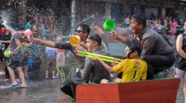 Festival Perang Air 2026 di Kabupaten Kepulauan Meranti, Riau. (Foto: Kemenpar)