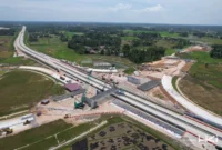 PT HKI mencatat progres pembangunan Interchange (IC) Lubuk Alung pada ruas Jalan Tol Padang-Sicincin mencapai 21,07% per akhir Februari. (Foto: HKI)