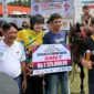 Aktor nasional, Jefri Nichol ikut hadir memeriahkan Pacu Kudo Duku Banyak, Nagari Balah Aia, Kecamatan VII Koto Sungai Sariak, Sabtu (28/3/2026). (Foto: Diskominfo Padang Pariaman)
