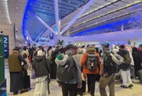 Sebanyak 2.190 jemaah telah kembali ke Indonesia melalui Bandara King Abdulaziz Jeddah dan Bandara Amir Muhammad bin Abdul Aziz Madinah dalam dua hari terakhir ini. (Foto: Kemenhaj)