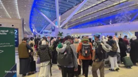 Sebanyak 2.190 jemaah telah kembali ke Indonesia melalui Bandara King Abdulaziz Jeddah dan Bandara Amir Muhammad bin Abdul Aziz Madinah dalam dua hari terakhir ini. (Foto: Kemenhaj)