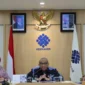 Wakil Menteri Ketenagakerjaan Afriansyah Noor saat memimpin rapat koordinasi persiapan mudik pekerja di Kantor Kemnaker, Jakarta, Kamis (5/3/2026). (Foto: Kemnaker)