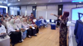 Anggota Komisi VIII DPR RI, Lisda Hendrajoni saat menyampaikan sambutan. (Foto: Dok. Zan)