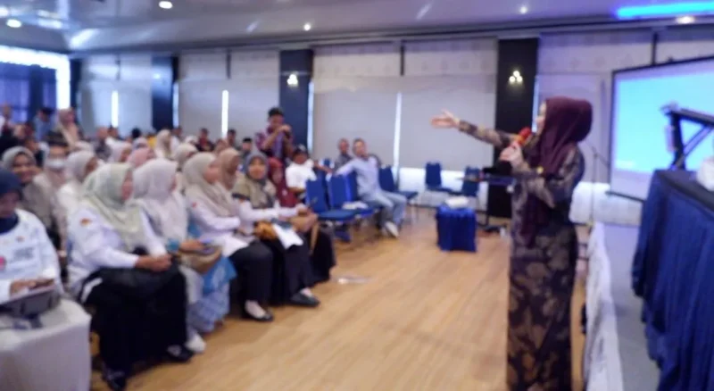 Anggota Komisi VIII DPR RI, Lisda Hendrajoni saat menyampaikan sambutan. (Foto: Dok. Zan)