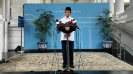 Menag Nasaruddin Umar memberikan keterangan kepada awak media di Istana Negara. (Foto: Kemenag)