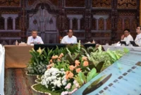 Menteri Perhubungan Dudy Purwagandhi saat Rapat Koordinasi Angkutan Laut Lebaran 2026 di Kantor Pusat Kemenhub RI, Jakarta, Rabu (4/3/2026). (Foto: Kemenhub)