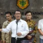 Mentan Amran Sulaiaman dalam konferensi pers di Kantor Pusat Kementerian Pertanian, Jumat (6/3/2026). (Foto: Kementan)