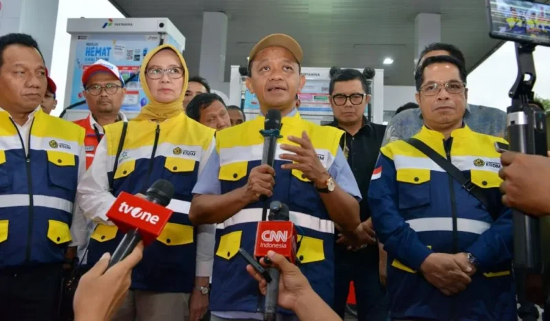 Menteri ESDM Bahlil Lahadalia memastikan pasokan energi nasional tetap aman selama Idulfitri 2026. (Foto: Kementerian ESDM)