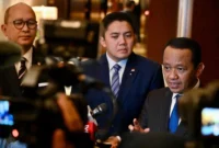 Menteri Energi dan Sumber Daya Mineral (ESDM) Bahlil Lahadalia saat kunjungan kerja di Tokyo, Jepang, Senin (30/3). (Foto: BPMI Setpres)