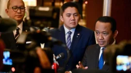 Menteri Energi dan Sumber Daya Mineral (ESDM) Bahlil Lahadalia saat kunjungan kerja di Tokyo, Jepang, Senin (30/3). (Foto: BPMI Setpres)