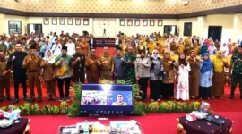 Wakil Wali Kota Payakumbuh, Elzadaswarman saat Musrenbang RKPD 2027 yang dirangkaikan dengan Rembuk Stunting 2026, Senin (30/3/2026). (Foto: MC Payakumbuh)