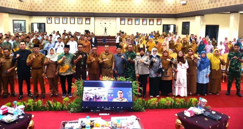 Wakil Wali Kota Payakumbuh, Elzadaswarman saat Musrenbang RKPD 2027 yang dirangkaikan dengan Rembuk Stunting 2026, Senin (30/3/2026). (Foto: MC Payakumbuh)