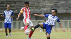 Kesebelasan PSP Padang siap tampil di laga semifinal Liga 4 Sumbar menghadapi Kompak FC 
di Stadion Utama Sumatera Barat, Lubuk Alung, Padangpariaman, Minggu (29/3/2026). (Foto: Diskominfo Padang)