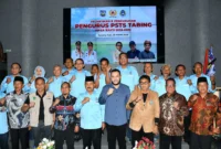 Wali Kota Padang, Fadly Amran menghadiri pelantikan dan pengukuhan pengurus PSTS Tabing masa bakti 2025-2029 di Studio Mini Asrama Haji Tabing, Minggu (29/3/2026). (Foto: Prokopim Padang)