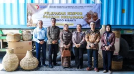 Pelepasan ekspor produk kerajinan PT Indo Risakti. (Foto: Kemenperin)