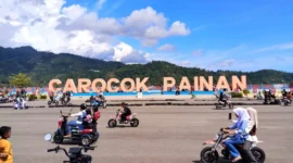 Ruang bermain Kawasan Wisata Pantai Carocok Painan. (Foto: Dok. Son)