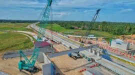 PT Hutama Karya (Persero) bersama anak usahanya, PT Hutama Karya Infrastruktur, akan menerapkan rekayasa lalu lintas di KM 18+998 arah Padang–Sicincin pada 2–3 Maret 2026. (Foto: Hutama Karya)