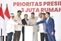 Groundbreaking pembangunan rusun subsidi di Meikarta. (Foto: Kementerian PKP)