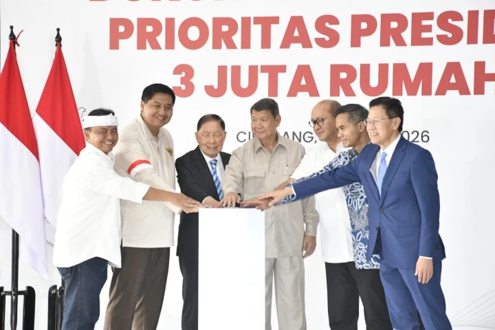 Groundbreaking pembangunan rusun subsidi di Meikarta. (Foto: Kementerian PKP)