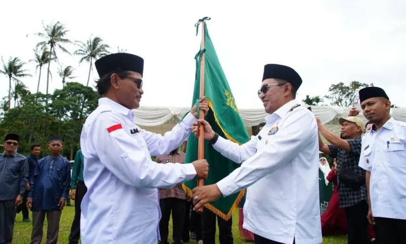 Bupati Tanah Datar, Eka Putra menghadiri pengukuhan pengurus IPKSI periode 2025–2030, Rabu (25/3/2026). (Foto: Prokopim Tanah Datar)