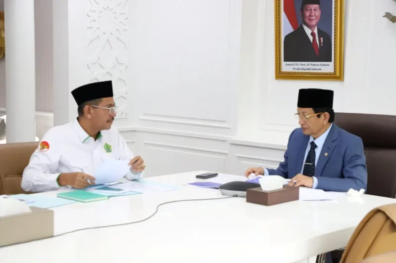 Rapat internal persiapan peringatan Nuzulul Qur'an di Istana Negara Tahun 2026. (Foto: Isykariman Ismail/Kemenag)
