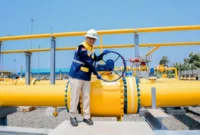 Wakil Menteri Energi dan Sumber Daya Mineral (ESDM), Yuliot meresmikan Pengaliran Gas Bumi (Gas-In) Pipa Cisem 2 di Batang, Jawa Tengah, Rabu (18/3). (Foto: Kementerian ESDM)