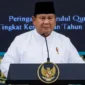 Presiden Prabowo Subianto saat peringatan Nuzulul Quran tingkat kenegaraan di Istana Negara, Selasa (10/3/2026). (Foto: Akmalul Iman/Kemenag)