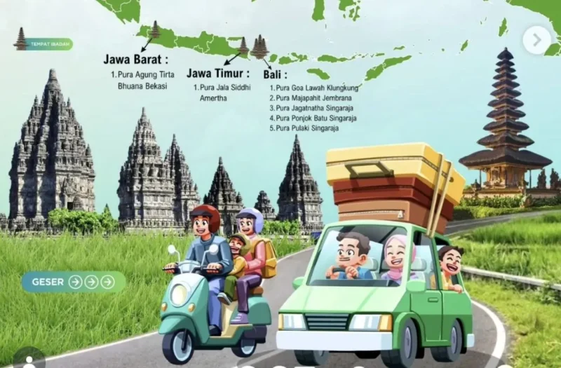 Bimas Hindu siapkan 7 pura di jalur mudik Lebaran 2026 sebagai rest area pemudik. (Foto: Kemenag)